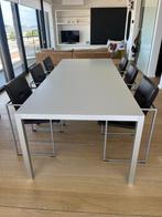 8 Arco designstoelen + bijpassende eettafel (los of als set), Huis en Inrichting, Ophalen, Gebruikt, 100 tot 150 cm, Modern, tijdloos