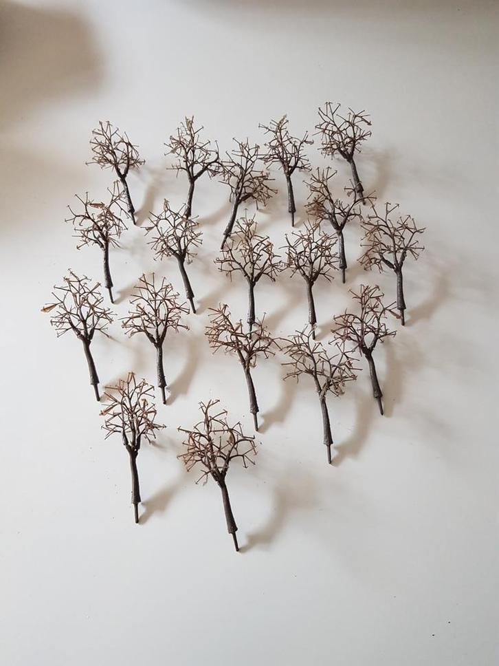 tabletop scenery bomen: 18 stuks, 12cm, Hobby en Vrije tijd, Modelbouw | Figuren en Diorama's, Nieuw, Diorama, Ophalen of Verzenden