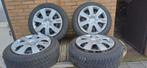 Winterbanden op stalen velgen 205/55/R16 H, Auto-onderdelen, Banden en Velgen, Ophalen, Gebruikt, 16 inch, Banden en Velgen