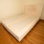 bed - twijfelaar - boxspring bedframe, Huis en Inrichting, Ophalen, Gebruikt, Crème, 140 cm