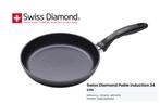 Poêle 24cm  Swiss Dalmond Induction sans couvercle, Autres matériaux, Utilisé, Enlèvement ou Envoi, Poêle à frire ou Sauteuse