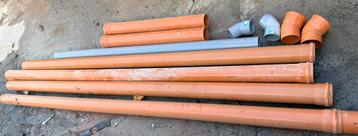 Lot de tuyaux PVC Ø110 + coudes – très bon état beschikbaar voor biedingen