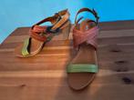 Mooie meerkleurige sandalen met hoge hak, Overige kleuren, Zo goed als nieuw, Maripé, Sandalen of Muiltjes