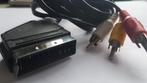 Cable audio video composite scart péritel RCA, Câble péritel, Utilisé, Enlèvement ou Envoi