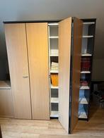 Houten hoge archiefkast met schuifdeuren, Ophalen, Gebruikt, 200 cm of meer, 150 tot 200 cm