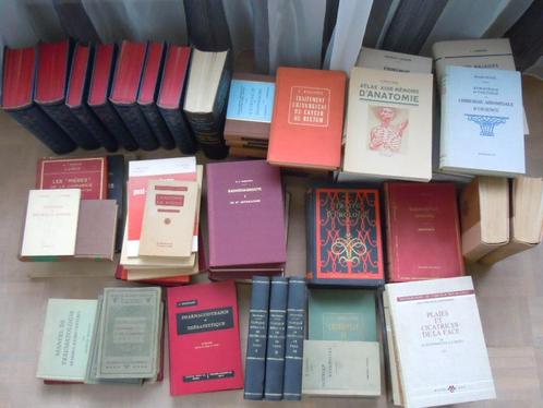 66 livres médecine et chirurgie en français 1930-1972, Livres, Science, Utilisé, Autres sciences, Enlèvement