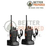 Baofeng BF-88E Portofoonset – 16 Kanalen – Incl. Oortjes, Verzenden, Nieuw, Portofoon of Walkie-talkie, Met broekklem