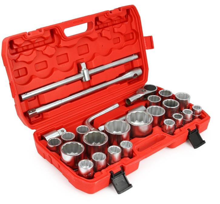 Doppenset 26 delig 3/4 & 1" inch aansluiting, Auto diversen, Overige Auto diversen, Verzenden