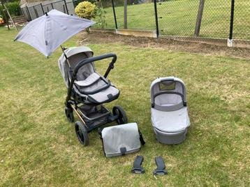 Mutsy Nio kinderwagen 3 in 1 + toebehoren, Enlèvement, Comme neuf