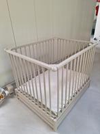 Beige babypark met randbekleding en matras, Ophalen, Zo goed als nieuw