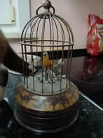 Boîte à musique ancienne avec oiseau siffleur, Ophalen of Verzenden