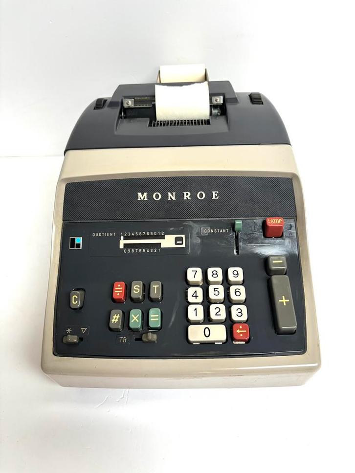 Vintage rekenmachine Monroe, Antiek en Kunst, Antiek | Kantoor en Zakelijk, Ophalen of Verzenden
