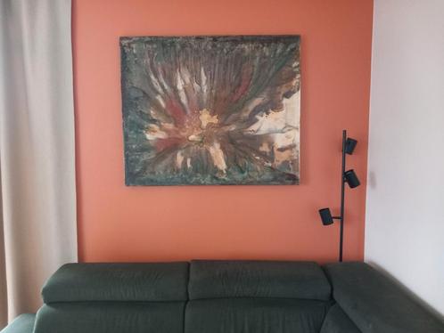 Patrick Vanden „Vuurwerk” 100x120, Antiek en Kunst, Kunst | Schilderijen | Abstract, Ophalen of Verzenden