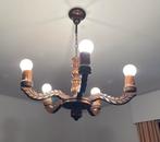 Kroonluchter hout, Huis en Inrichting, Lampen | Kroonluchters, Ophalen, Zo goed als nieuw, Hout