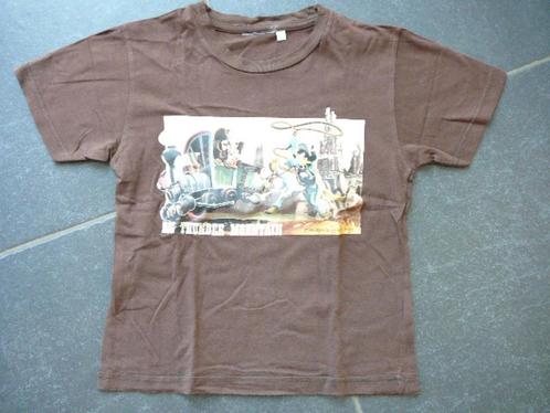 bruin T-shirt van Mickey Mouse, Kinderen en Baby's, Kinderkleding | Maat 128, Gebruikt, Jongen, Shirt of Longsleeve, Ophalen of Verzenden