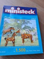 Ministeck Paarden 1500 st, Hobby & Loisirs créatifs, Ministeck, Comme neuf, Enlèvement ou Envoi, Coffret