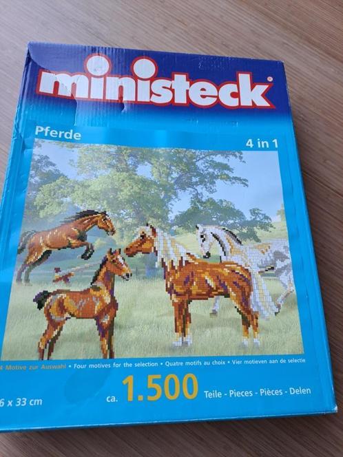 Ministeck Paarden 1500 st, Hobby & Loisirs créatifs, Ministeck, Comme neuf, Coffret, Enlèvement ou Envoi