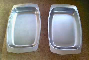 2 Nieuwe inox schotels beschikbaar voor biedingen