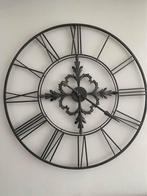 Klok, diameter 1m, in zwart metaal, Enlèvement, Comme neuf