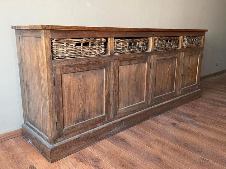 William Winston – groot massief houten dressoir, Huis en Inrichting, Kasten | Dressoirs, Gebruikt, 200 cm of meer, 50 tot 75 cm