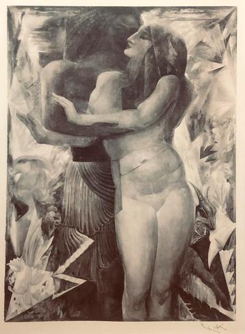 Litho, W. van Konijnenburg, ca. 1920 beschikbaar voor biedingen