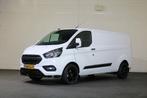 Ford Transit Custom 2.0 TDCI 130pk L2 H1 Black Edition Autom, Auto's, Automaat, Parkeersensor, Wit, Bedrijf