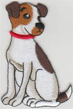 Hond stoffen opstrijk patch embleem #5, Collections, Collections Autre, Envoi, Neuf