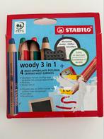 Stabilo Woody 3 In 1 + Slijper + Reinigingsdoekje 4 Stuks, Ophalen, Zo goed als nieuw