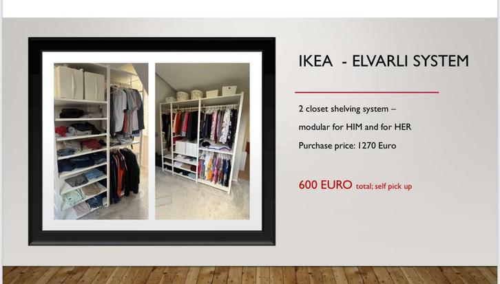 Open kleerkastsysteem. 2 afzonderlijke rekken. Modulair, Huis en Inrichting, Kasten | Kleerkasten, Zo goed als nieuw, 200 cm of meer