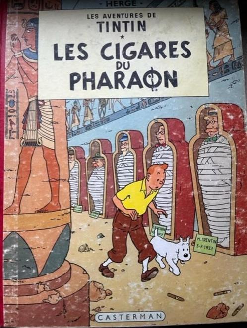 BD Tintin Les Cigares du Pharaon b15 version oct 1955, Livres, BD, Utilisé, Une BD, Enlèvement ou Envoi