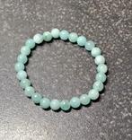 Bracelet  perles amazonite 21cm/10mm style pandora, Bleu, Autres matériaux, Avec bracelets à breloques ou perles, Enlèvement ou Envoi