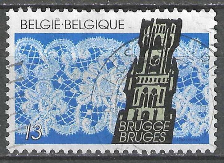 Belgie 1989 - Yvert/OBP 2316 - Belgisch Kantwerk (ST), Postzegels en Munten, Postzegels | Europa | België, Gestempeld, Gestempeld