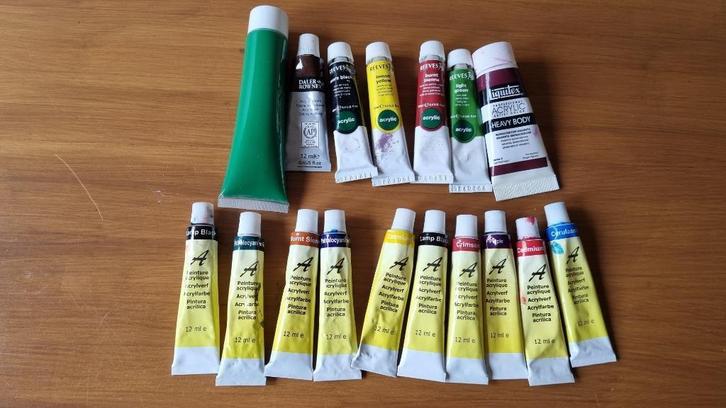 acryl verf, Hobby en Vrije tijd, Schilderen, Gebruikt, Acrylverf, Ophalen of Verzenden