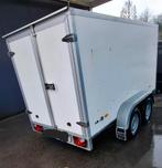 Gesloten dubbelasser aanhangwagen Remorque 2000kg, Auto diversen, Aanhangers en Bagagewagens, Ophalen of Verzenden