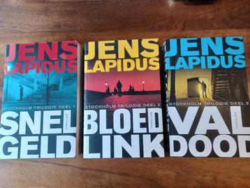 3 x roman // JENS LAPIDUS// Stockholm trilogie // beschikbaar voor biedingen