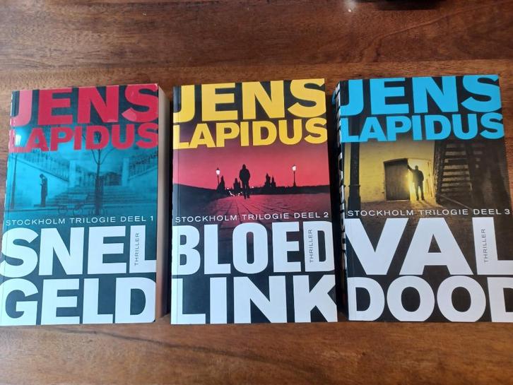 3 x roman // JENS LAPIDUS// Stockholm trilogie //, Boeken, Romans, Ophalen of Verzenden