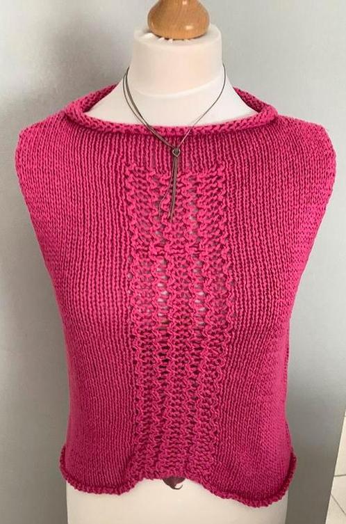 Jumper tof gebreid topje onberispelijke NIEUWSTAAT, Kleding | Dames, Topjes, Zo goed als nieuw, Rood, Ophalen of Verzenden