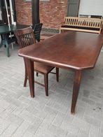 tafel en 6 bijpassende stoel-massief vol hout, Huis en Inrichting, Tafels | Eettafels, Ophalen