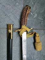 Jachtdolk met hoornen handvat, Ophalen of Verzenden, Mes of Dolk