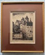Ets van Antoon Jules Van Hoecke (1899-1991), Antiek en Kunst, Kunst | Etsen en Gravures, Ophalen