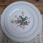 Vintage wandbord pimpelmezen, vogels en roze bloesem, Ophalen of Verzenden, Zo goed als nieuw, Vogel, Overige typen