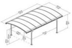 carport  vitoria   aluminium 3.00 x 5.00 IN VERPAKKING nieuw, Tuin en Terras, Ophalen, Nieuw, Carport