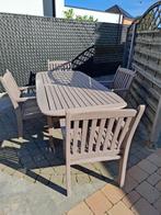 Outdoor tuinstel teak, Tuin en Terras, Tuinsets en Loungesets, Ophalen, 4 zitplaatsen, Gebruikt, Teakhout