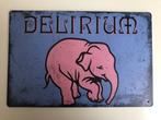 Delirium beer metal vintage look plaque murale enseigne publ, Panneau, Plaque ou Plaquette publicitaire, Autres marques, Envoi