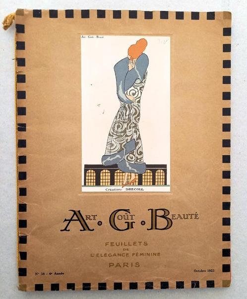 AGB Art Gout Beauté Octobre 1923 #38 Art Deco Mode, Antiquités & Art, Antiquités | Livres & Manuscrits, Enlèvement ou Envoi
