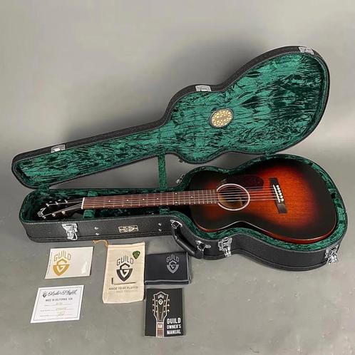 Guild M20 vintage sunburst - 2024 + case en casecandy, Muziek en Instrumenten, Snaarinstrumenten | Gitaren | Akoestisch, Zo goed als nieuw