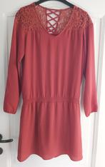 Roestkleurige jurk Phildar maat 40, Kleding | Dames, Phildar, Ophalen of Verzenden, Zo goed als nieuw, Maat 38/40 (M)