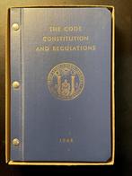 Vrijmetselarij: the code, constitution and regulations, Ophalen of Verzenden, Gelezen, Onbekend