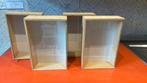 Boîtes de rangement en bois couvercles vitrés (4), Enlèvement, Comme neuf