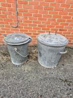 Zink antieke vuilbakken, Antiek en Kunst, Ophalen